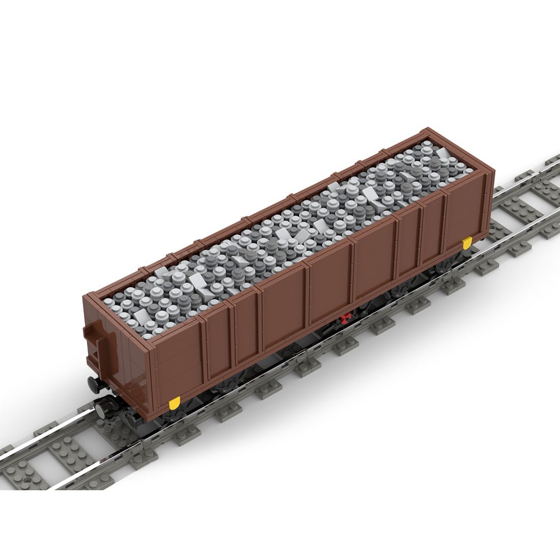 MOC - 105691 Open Goods Wagon 4 - axles (Eaos) Klemmbuateine - LesDiy - Klemmbausteine