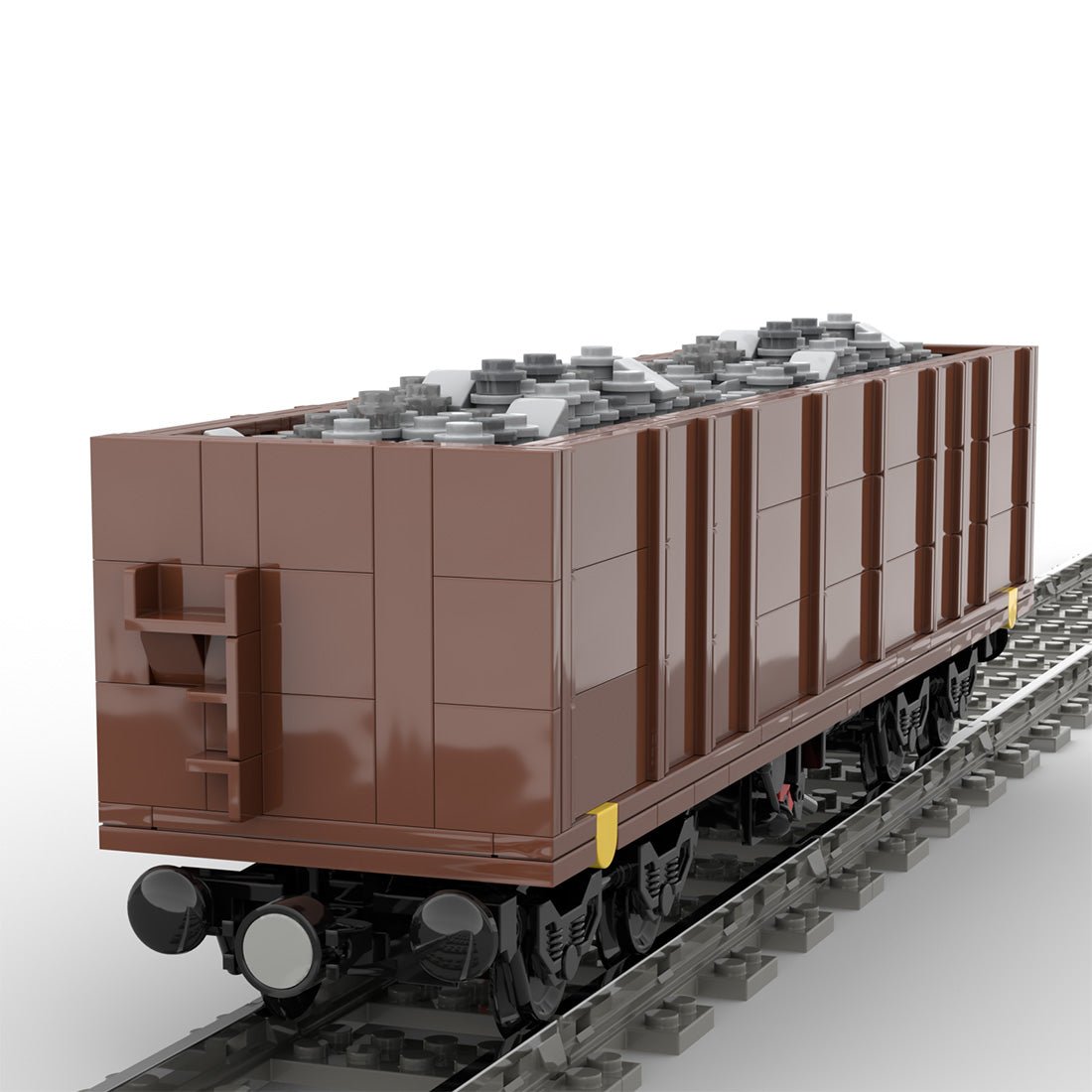 MOC - 105691 Open Goods Wagon 4 - axles (Eaos) Klemmbuateine - LesDiy - Klemmbausteine