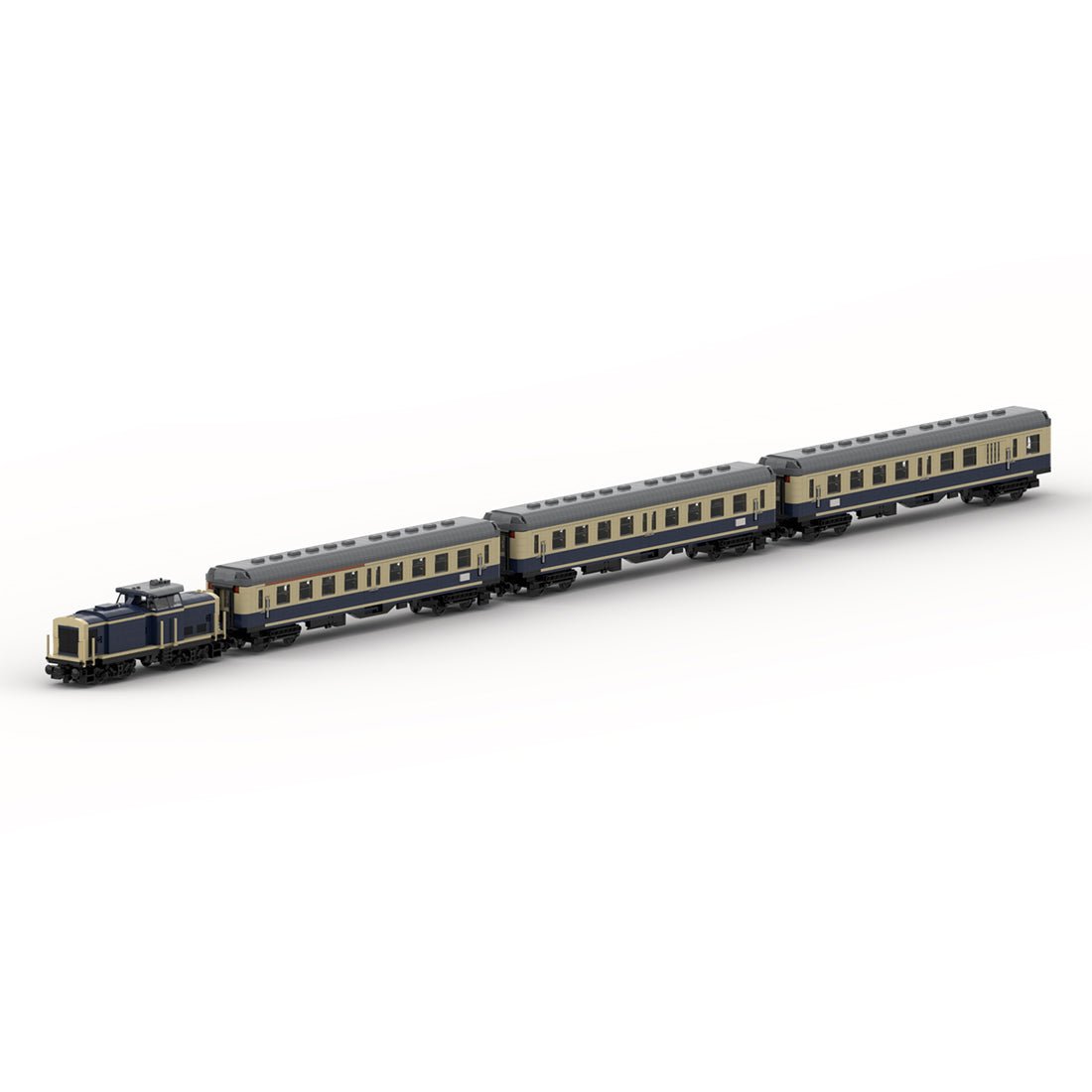 MOC - 108365 V100 Regional Train Klemmbausteine - LesDiy - Klemmbausteine