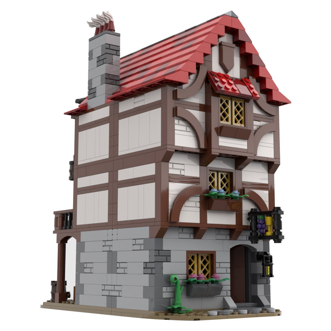 MOC - 110682 Medieval Alley's Inn - LesDiy - Klemmbausteine