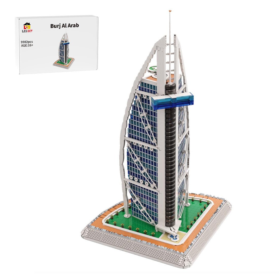 MOC - 113482 Burj Al Arab Klemmbausteine - LesDiy - Klemmbausteine