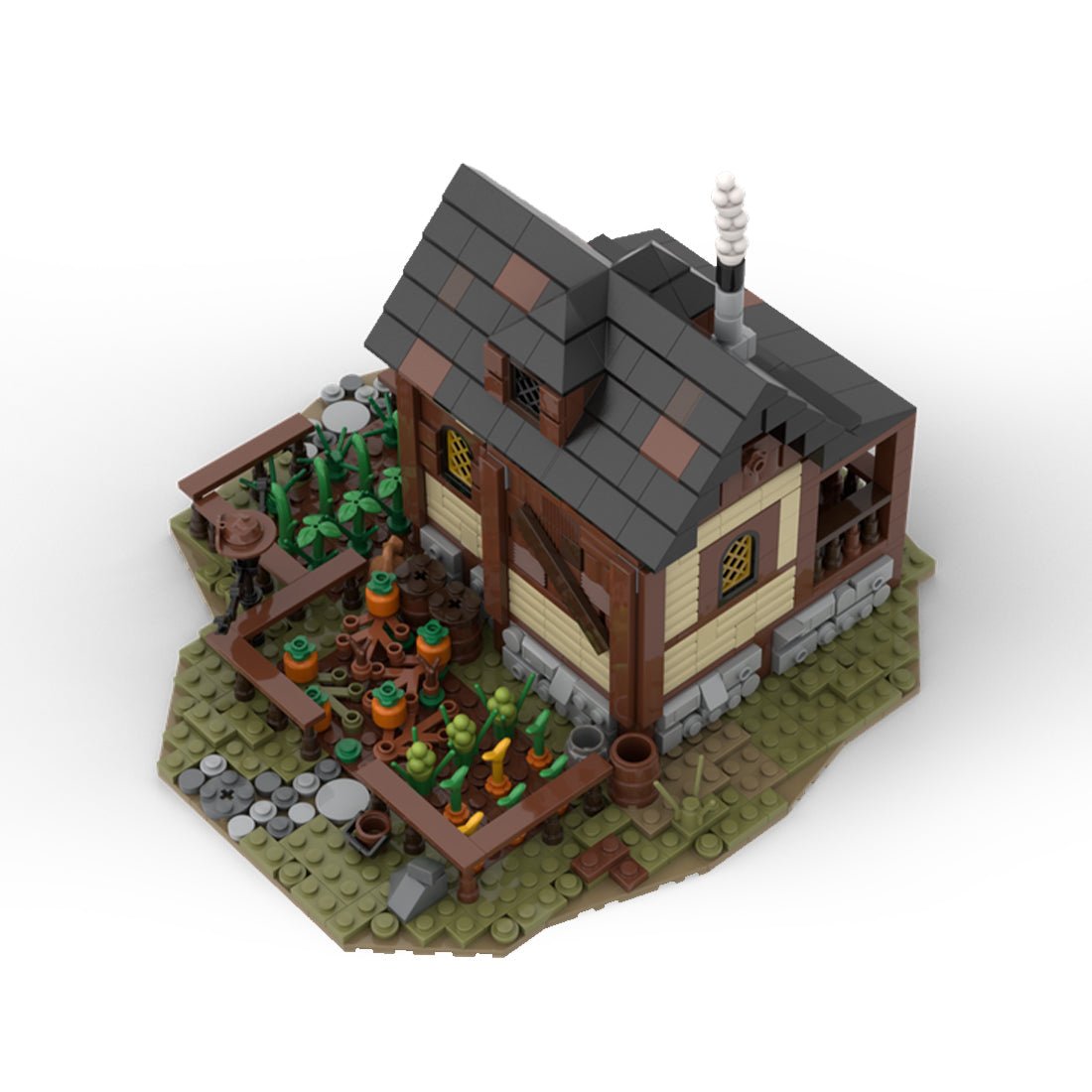 MOC - 11425 Medieval Farmer's House and Farm Klemmbausteine - LesDiy - Klemmbausteine