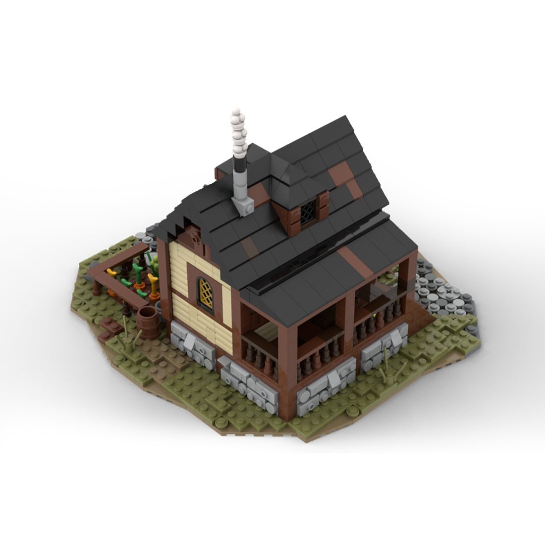 MOC - 11425 Medieval Farmer's House and Farm Klemmbausteine - LesDiy - Klemmbausteine