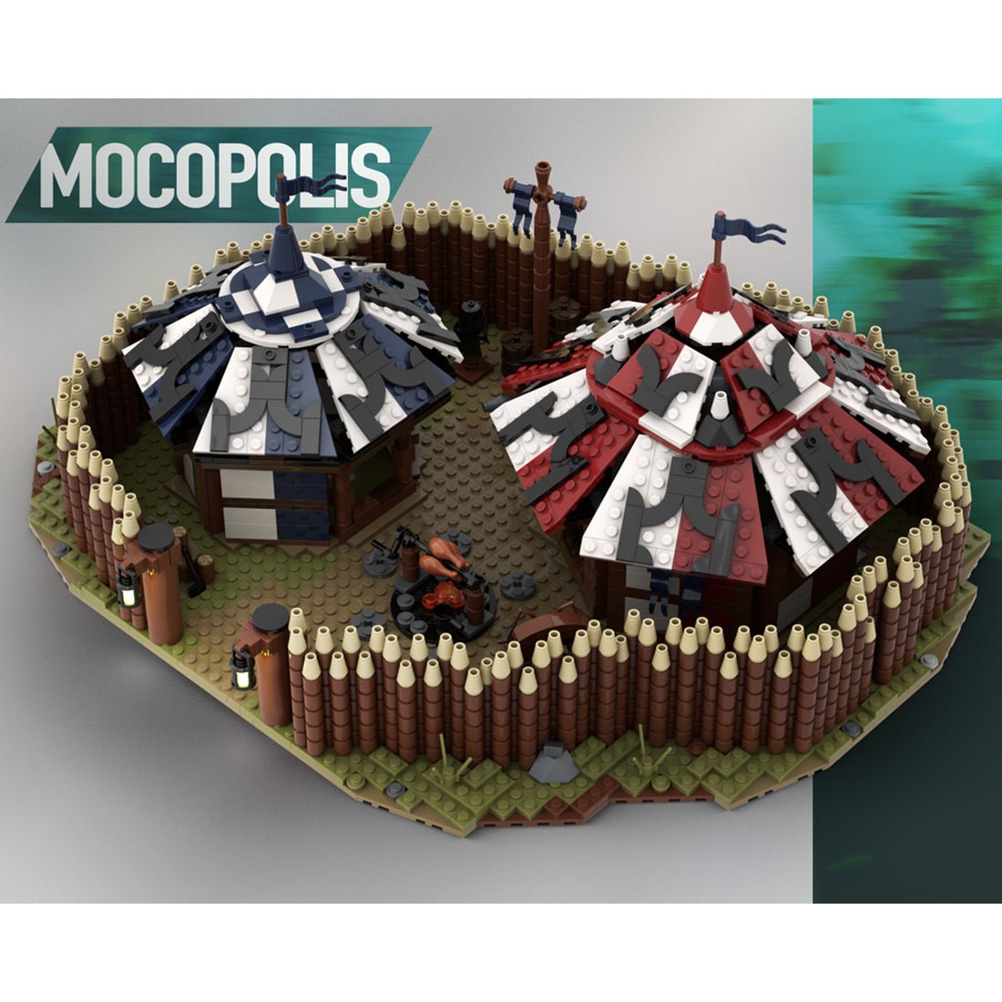 MOC - 114605 Medieval Mercenary Camp Klemmbausteine - LesDiy - Klemmbausteine