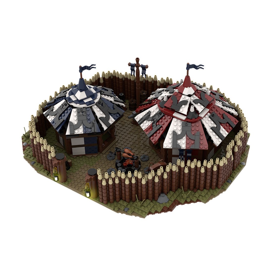 MOC - 114605 Medieval Mercenary Camp Klemmbausteine - LesDiy - Klemmbausteine
