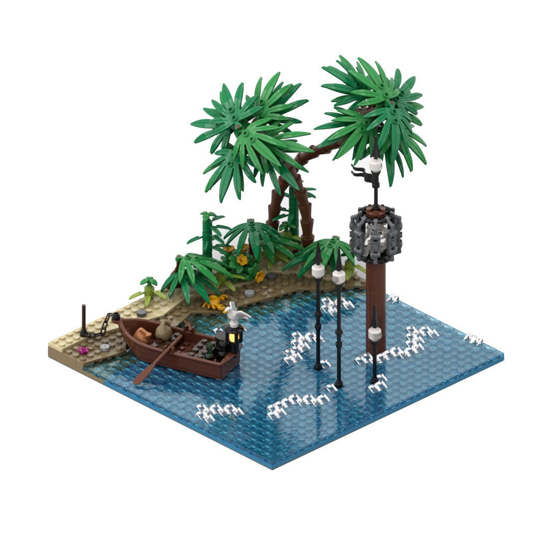 MOC - 116559 Beach with Pillory Klemmbausteine - LesDiy - Klemmbausteine