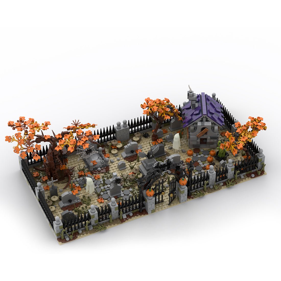 MOC - 118821 Modular Haunted Cemetery Klemmbausteine - LesDiy - Klemmbausteine