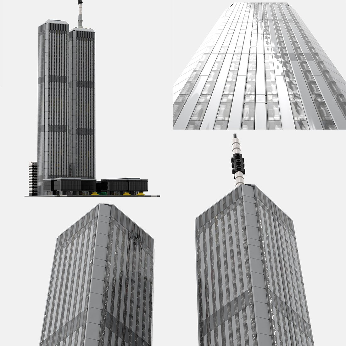 MOC - 122768 1/1000 World Trade Center (1973 - 2001) Klemmbausteine - LesDiy - Klemmbausteine