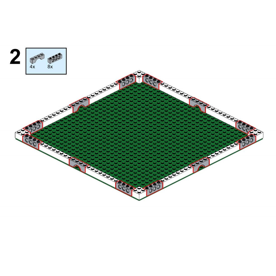 MOC - 124104 MILS ballasted R40 Curve Klemmbausteine - LesDiy - Klemmbausteine