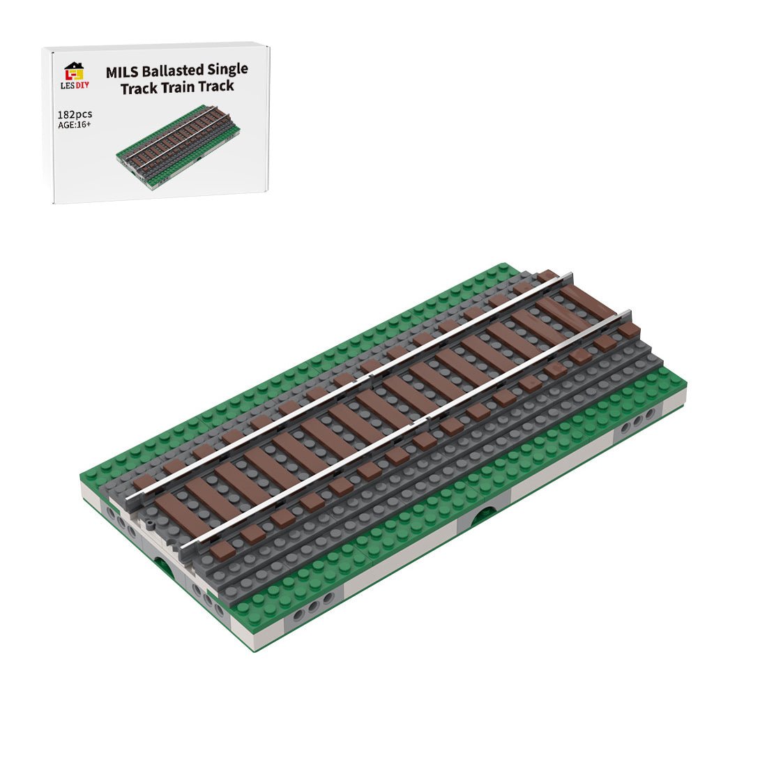MOC - 124104 MILS ballasted R40 Curve Klemmbausteine - LesDiy - Klemmbausteine