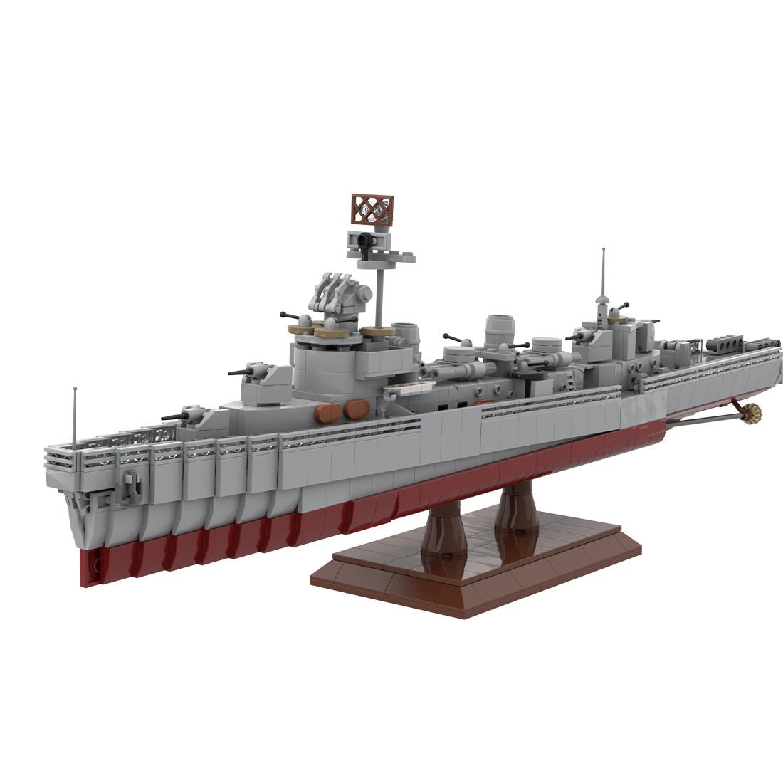 MOC - 124716 1/200 Scale Fletcher - Class Destroyer - LesDiy - Klemmbausteine