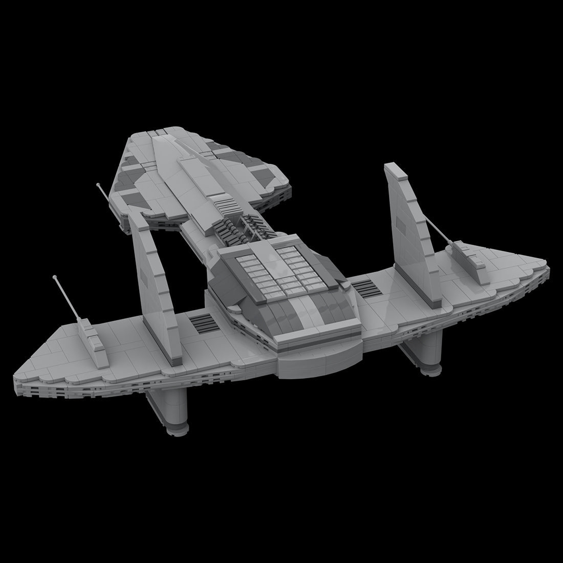 MOC - 125762 Asgard O'Neill - class Ship Klemmbausteine - LesDiy - Klemmbausteine