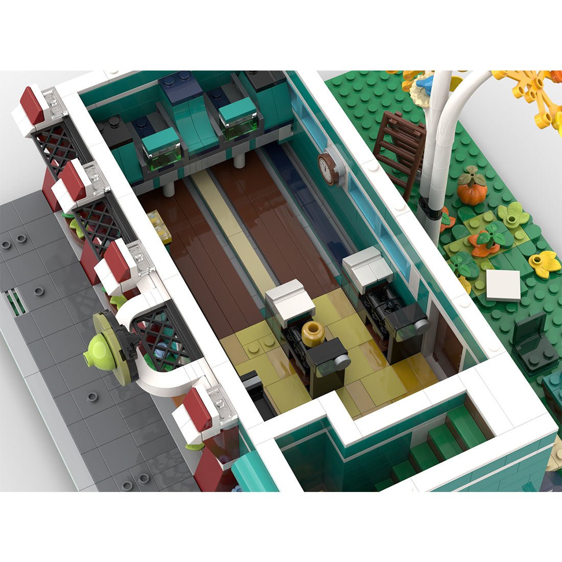 MOC - 126873 Birch Bowling Alley Klemmbausteine - LesDiy - Klemmbausteine