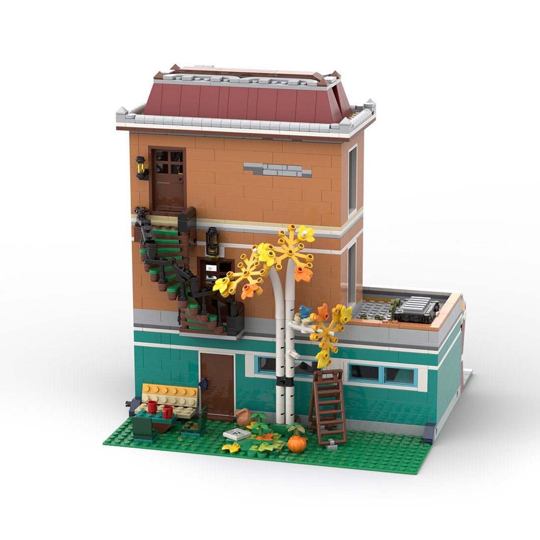MOC - 126873 Birch Bowling Alley Klemmbausteine - LesDiy - Klemmbausteine