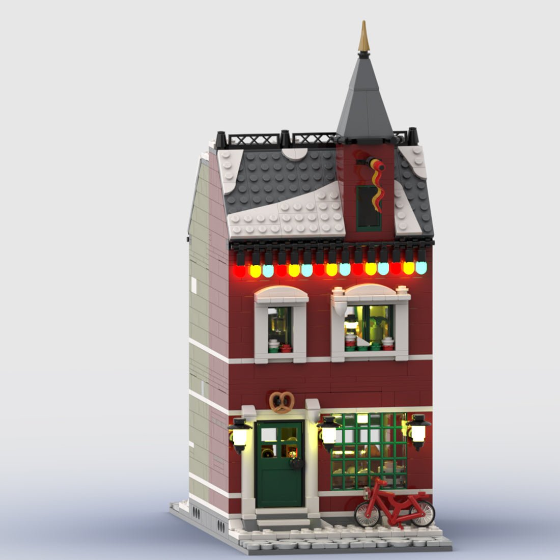 MOC - 127667 Winter Village Bakery Klemmbausteine - LesDiy - Klemmbausteine