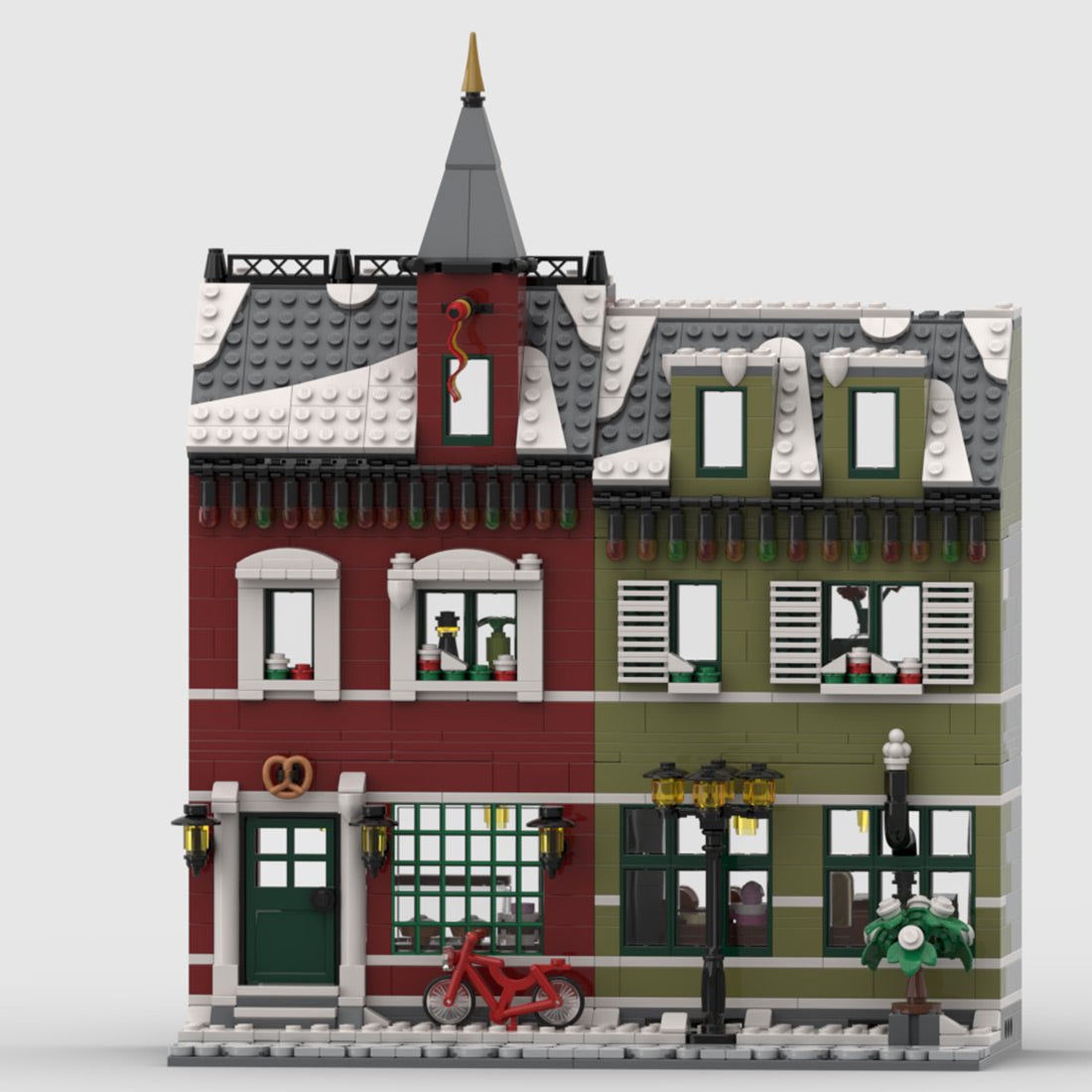 MOC - 127667 Winter Village Bakery Klemmbausteine - LesDiy - Klemmbausteine
