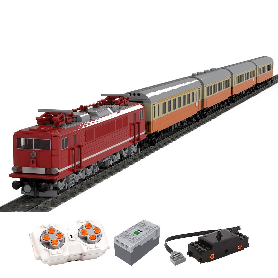 MOC 128328 MOCPACK > Electric Locomotive BR250 + City Express (Städte - Express) Klemmbausteine - LesDiy - Klemmbausteine