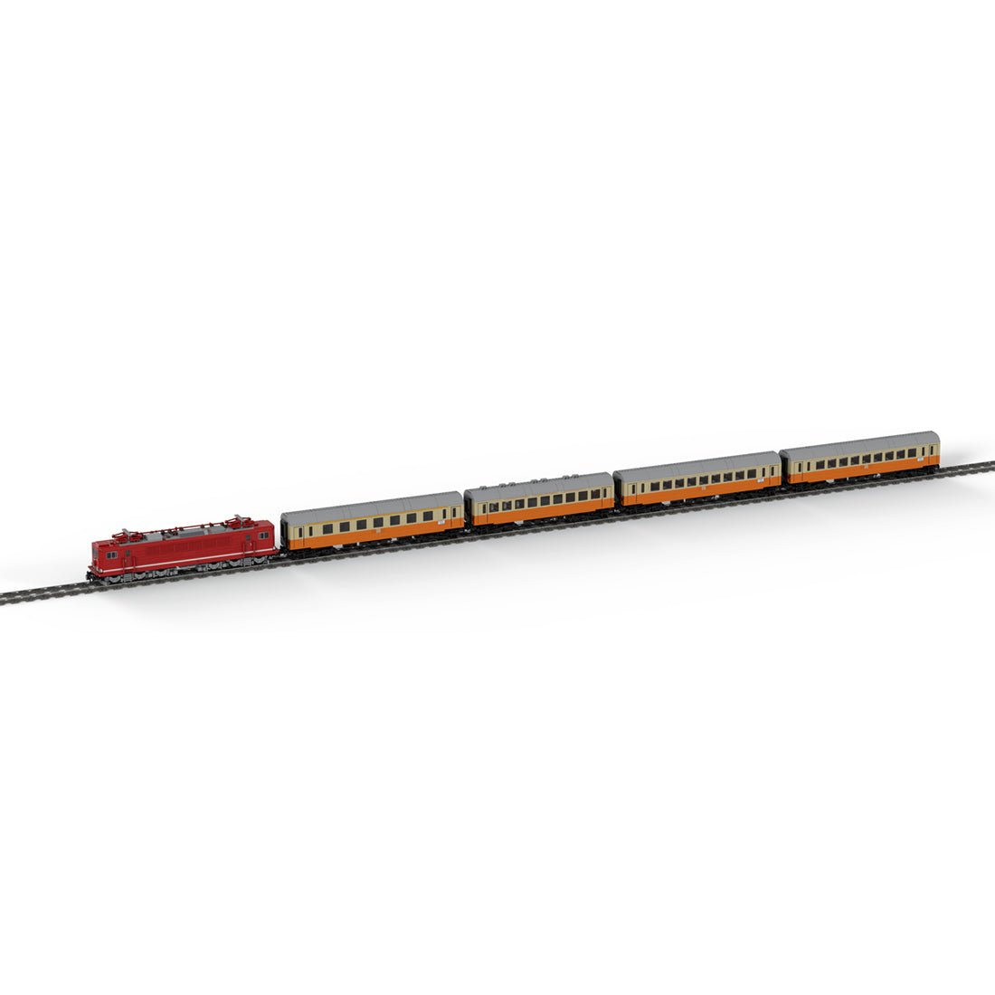 MOC 128328 MOCPACK > Electric Locomotive BR250 + City Express (Städte - Express) Klemmbausteine - LesDiy - Klemmbausteine