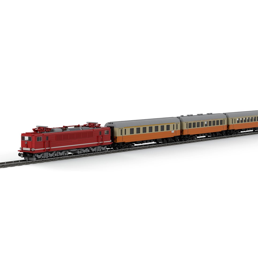 MOC 128328 MOCPACK > Electric Locomotive BR250 + City Express (Städte - Express) Klemmbausteine - LesDiy - Klemmbausteine