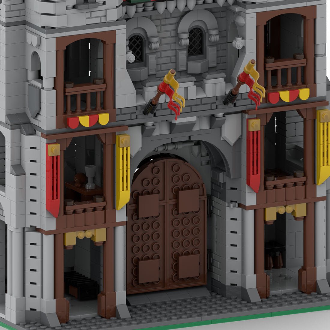 MOC - 130978 Rotes Burgtor Klemmbausteine - LesDiy - Klemmbausteine