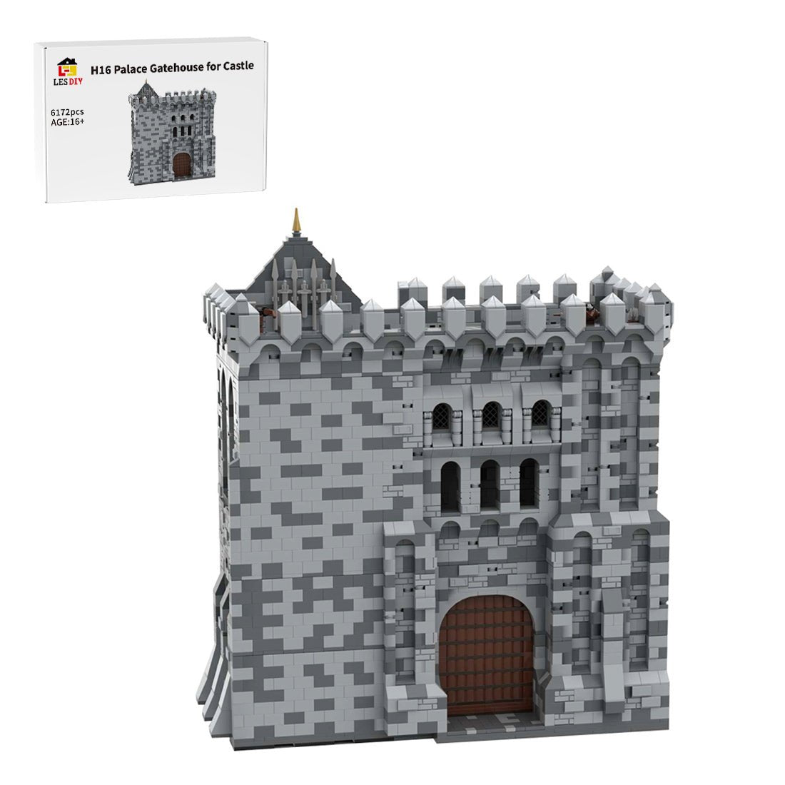 MOC - 131251 H16 Palace Gatehouse Klemmbausteine - LesDiy - Klemmbausteine