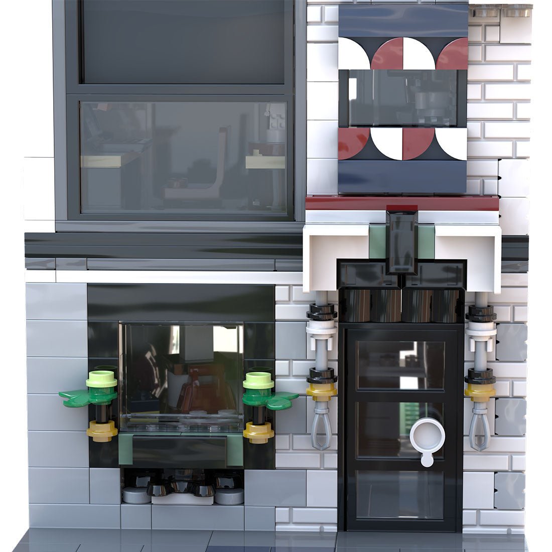 MOC - 131435 3 - in - 1 Fashion Store + Design Studio + Flower Shop Klemmbausteine - LesDiy - Klemmbausteine