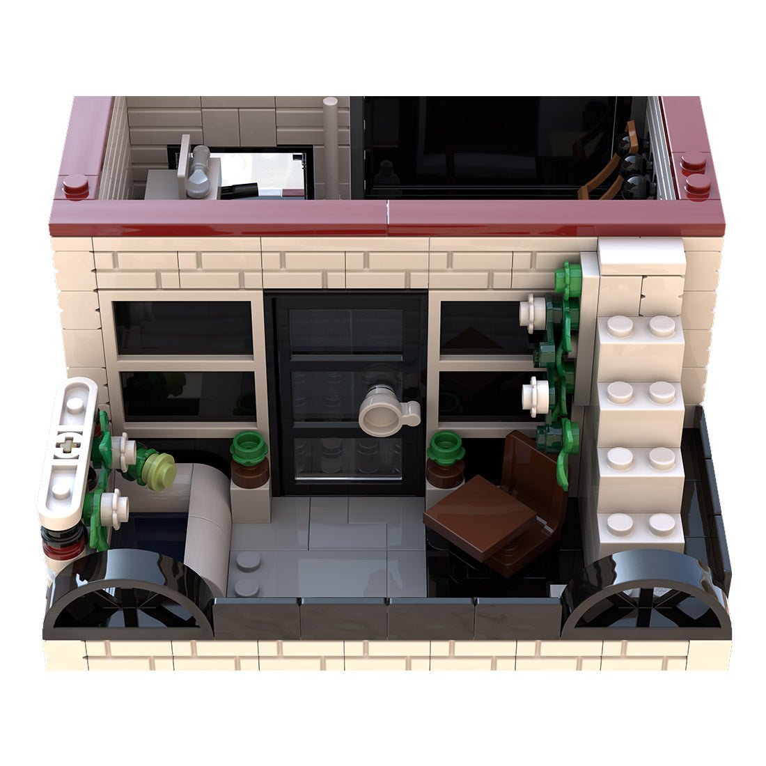 MOC - 131435 3 - in - 1 Fashion Store + Design Studio + Flower Shop Klemmbausteine - LesDiy - Klemmbausteine