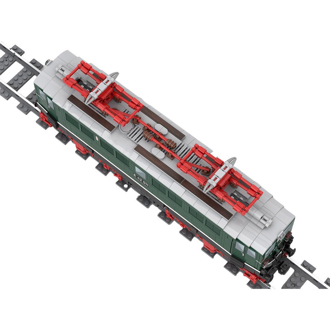 MOC - 133607 Electric Locomotive BR E42 (Holzroller) Klemmbausteine - LesDiy - Klemmbausteine
