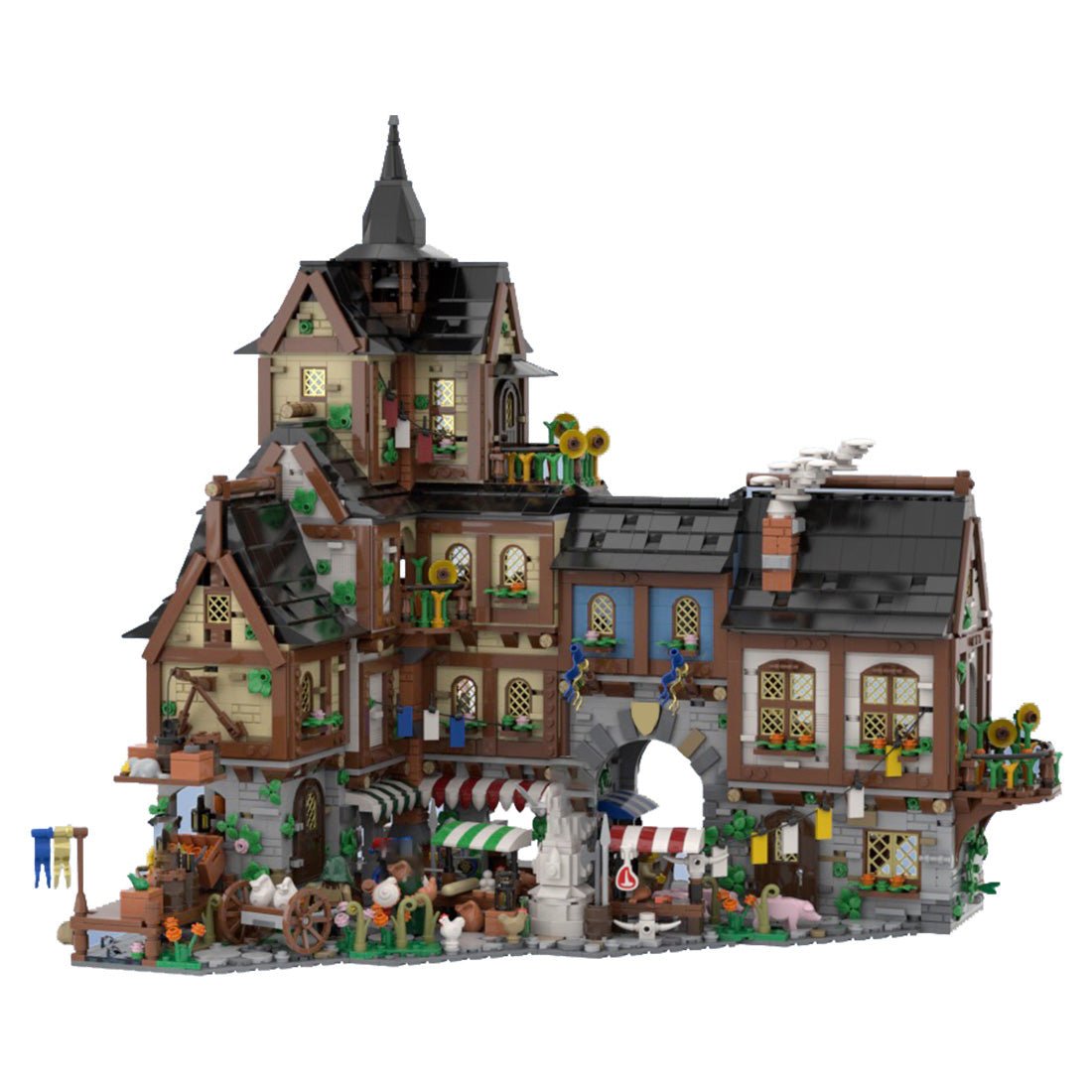 MOC - 134085 Medieval Town Centre Klemmbausteine - LesDiy - Klemmbausteine