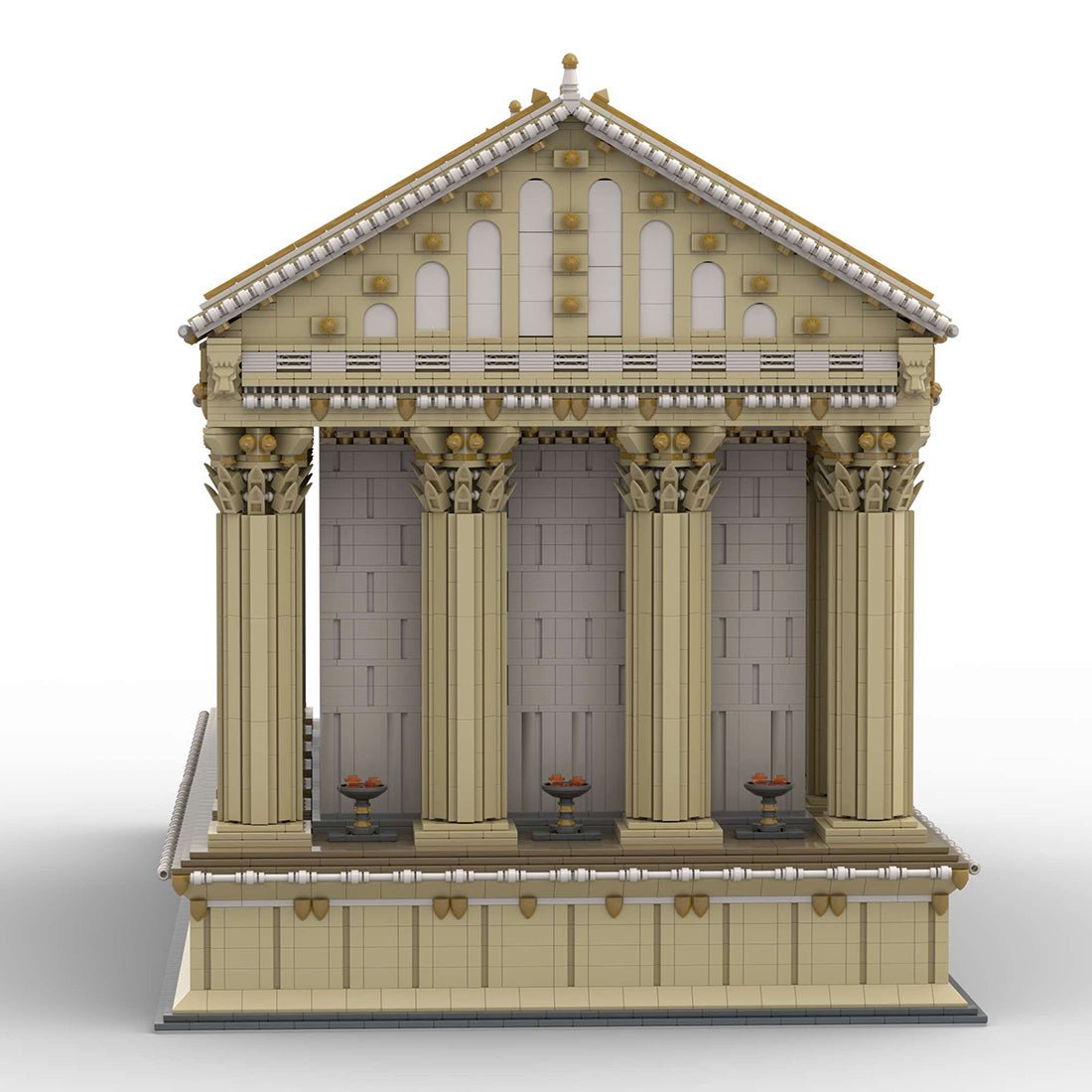 MOC - 136729 Antiker römischer Tempel Klemmbausteine - LesDiy - Klemmbausteine