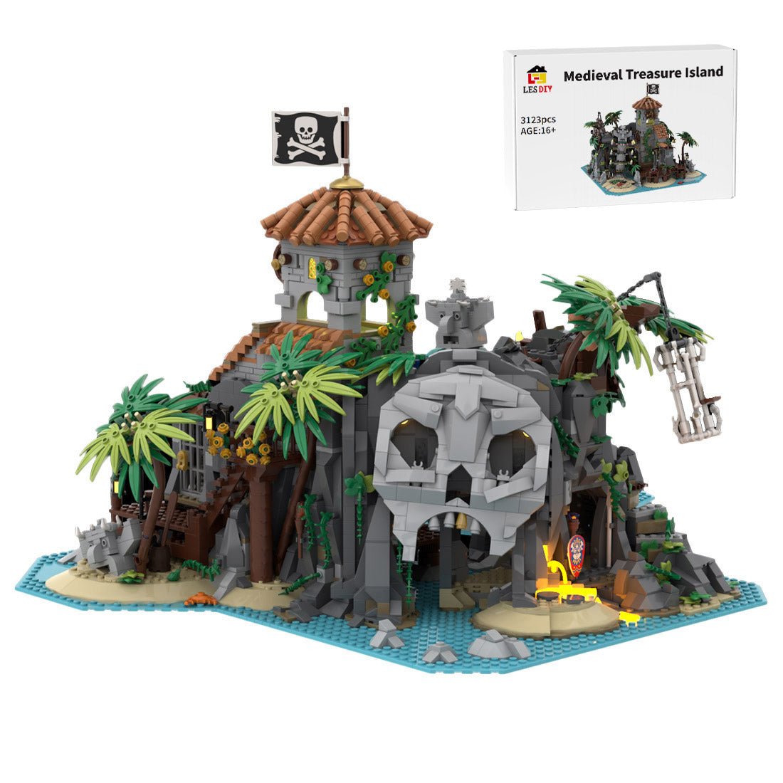MOC - 138516 Treasure Island - Pirates of Barracuda Bay Klemmbausteine - LesDiy - Klemmbausteine