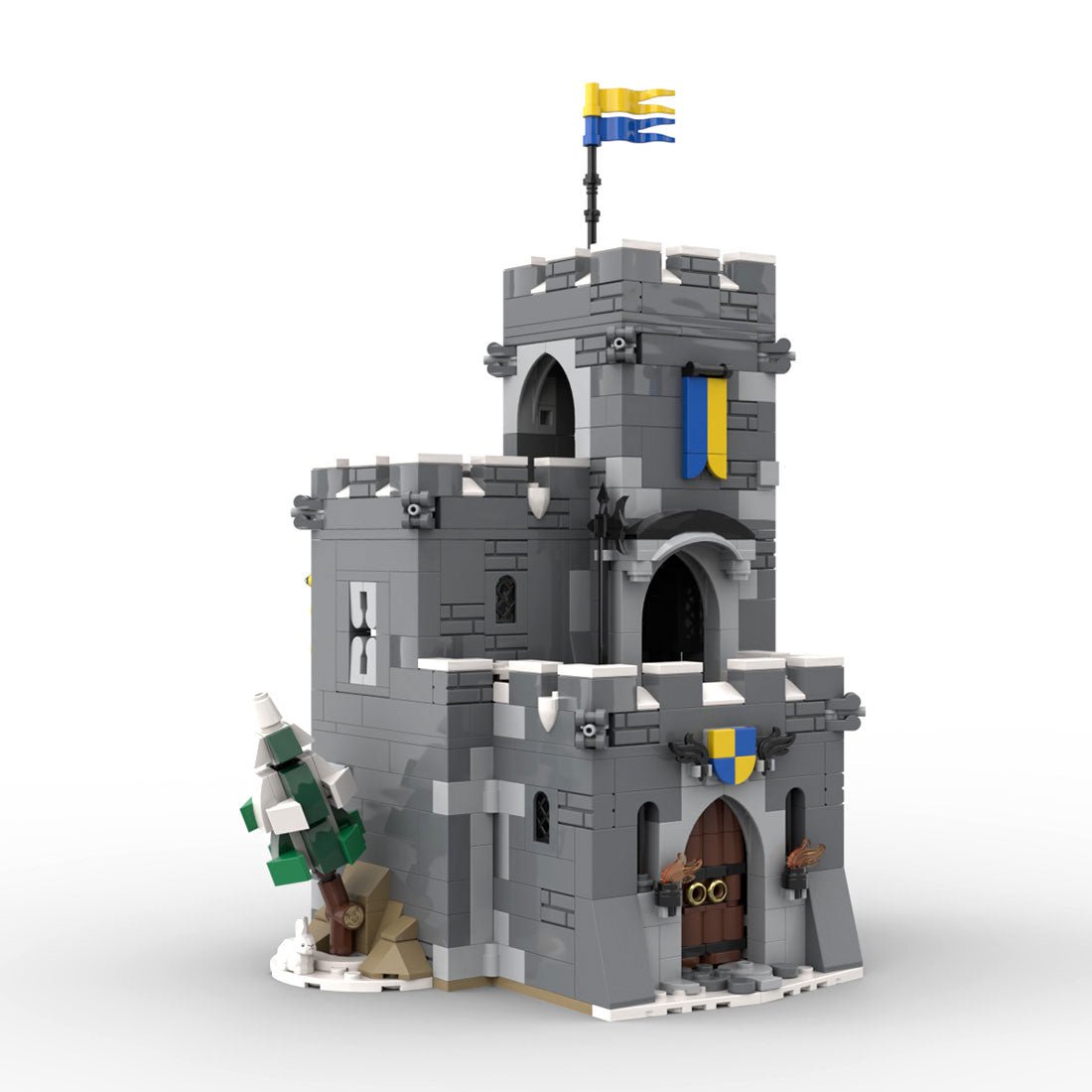MOC - 138791 Mountain Tower Klemmbausteine - LesDiy - Klemmbausteine