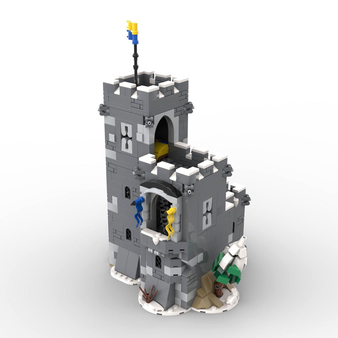 MOC - 138791 Mountain Tower Klemmbausteine - LesDiy - Klemmbausteine