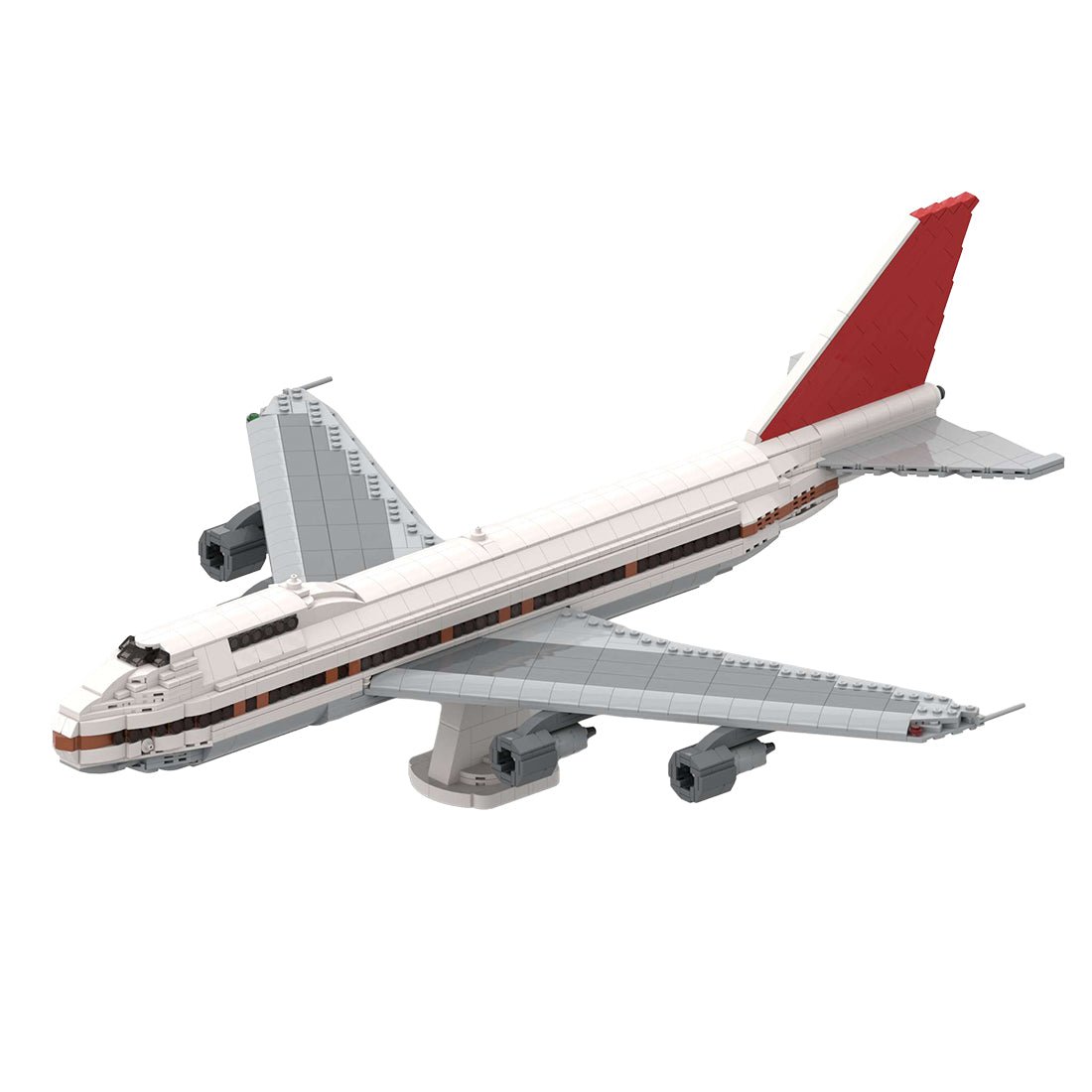 MOC - 138984 Boeing 747 - 200 by DamoB Klemmbausteine - LesDiy - Klemmbausteine