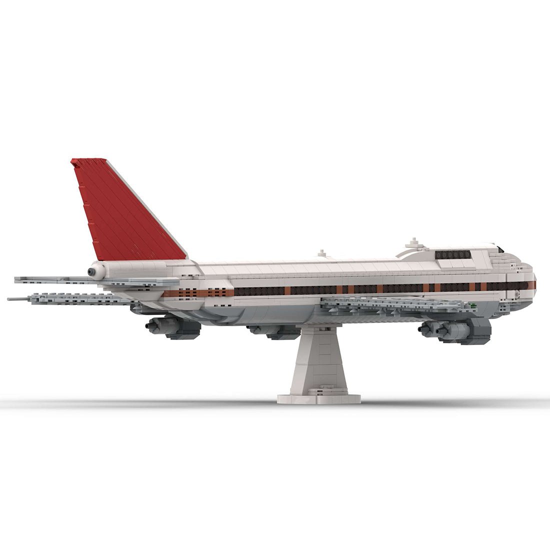 MOC - 138984 Boeing 747 - 200 by DamoB Klemmbausteine - LesDiy - Klemmbausteine