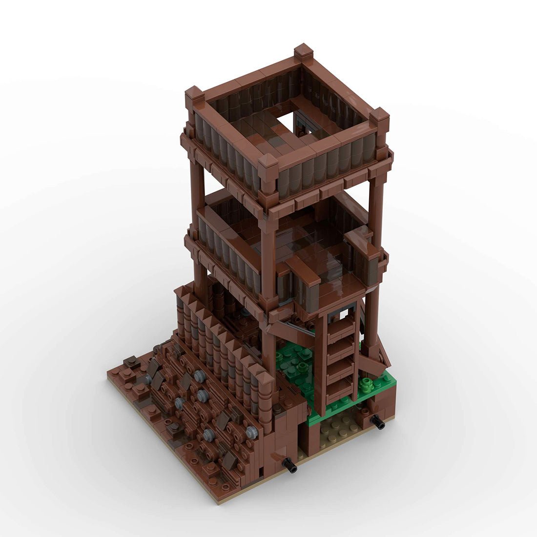 MOC - 139859 Roman Field Camp Corner Modular Tower Klemmbausteine - LesDiy - Klemmbausteine