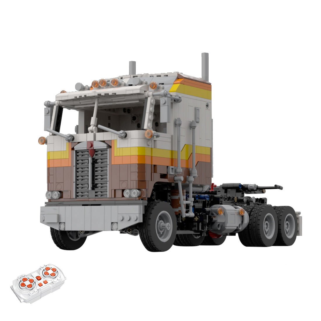 MOC - 141909 Kenworth K100 Aerodyne Klemmbausteine - LesDiy - Klemmbausteine