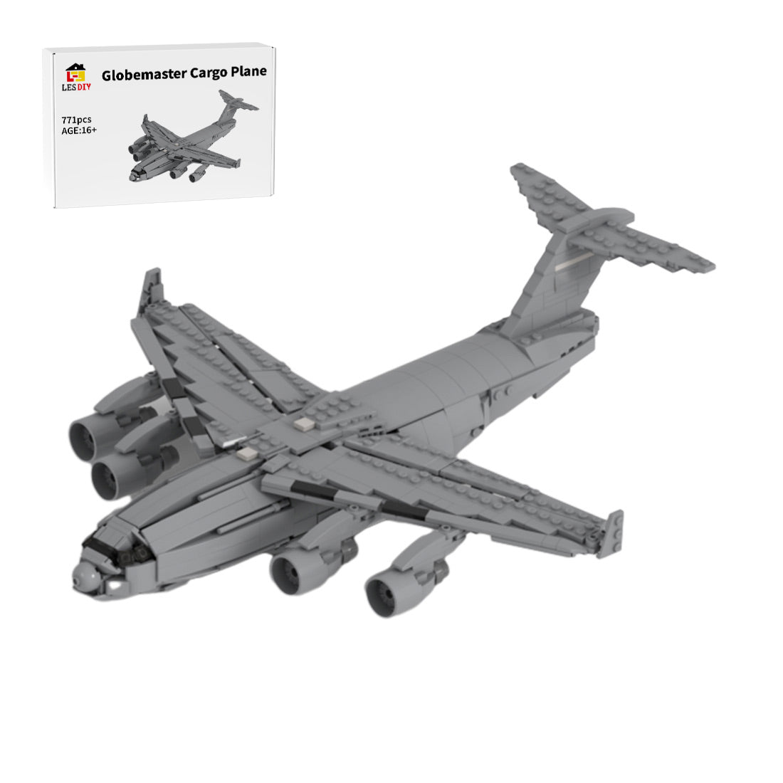 MOC - 142377 C - 17 Globemaster Klemmbausteine - LesDiy - Klemmbausteine