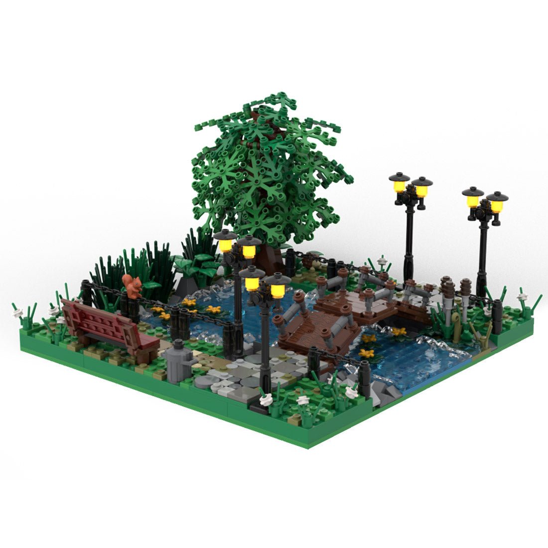 MOC - 142953 Summer Park Klemmbausteine - LesDiy - Klemmbausteine