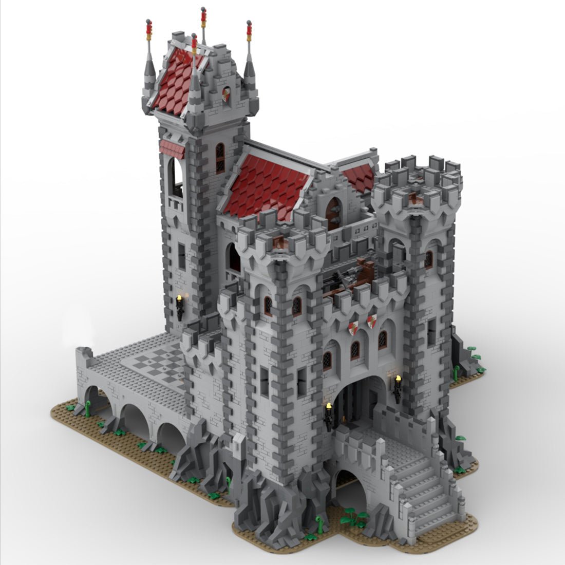 MOC - 143001 Red Lions Castle II Klemmbausteine - LesDiy - Klemmbausteine