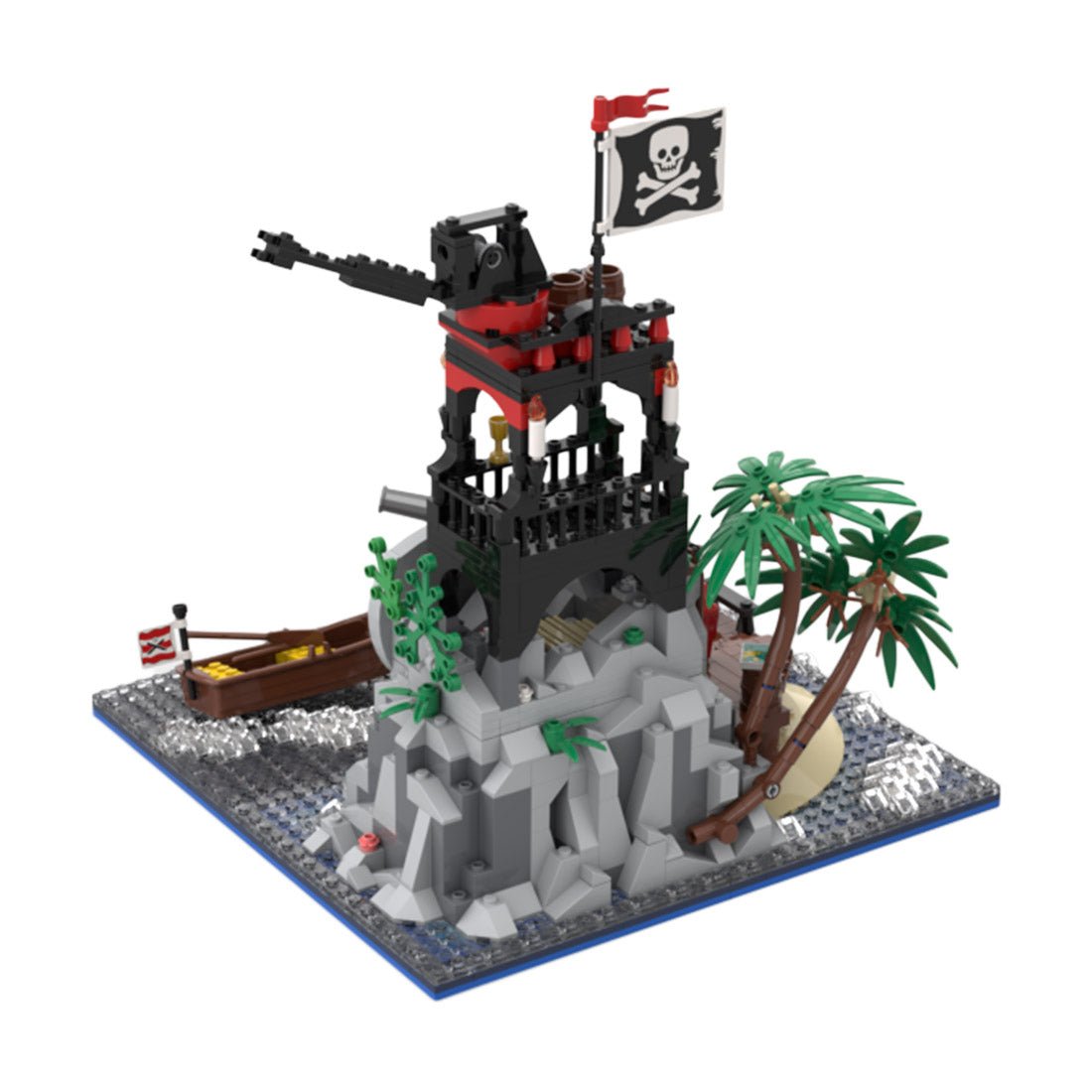 MOC - 152556 Skull Island Remake Klemmbausteine - LesDiy - Klemmbausteine