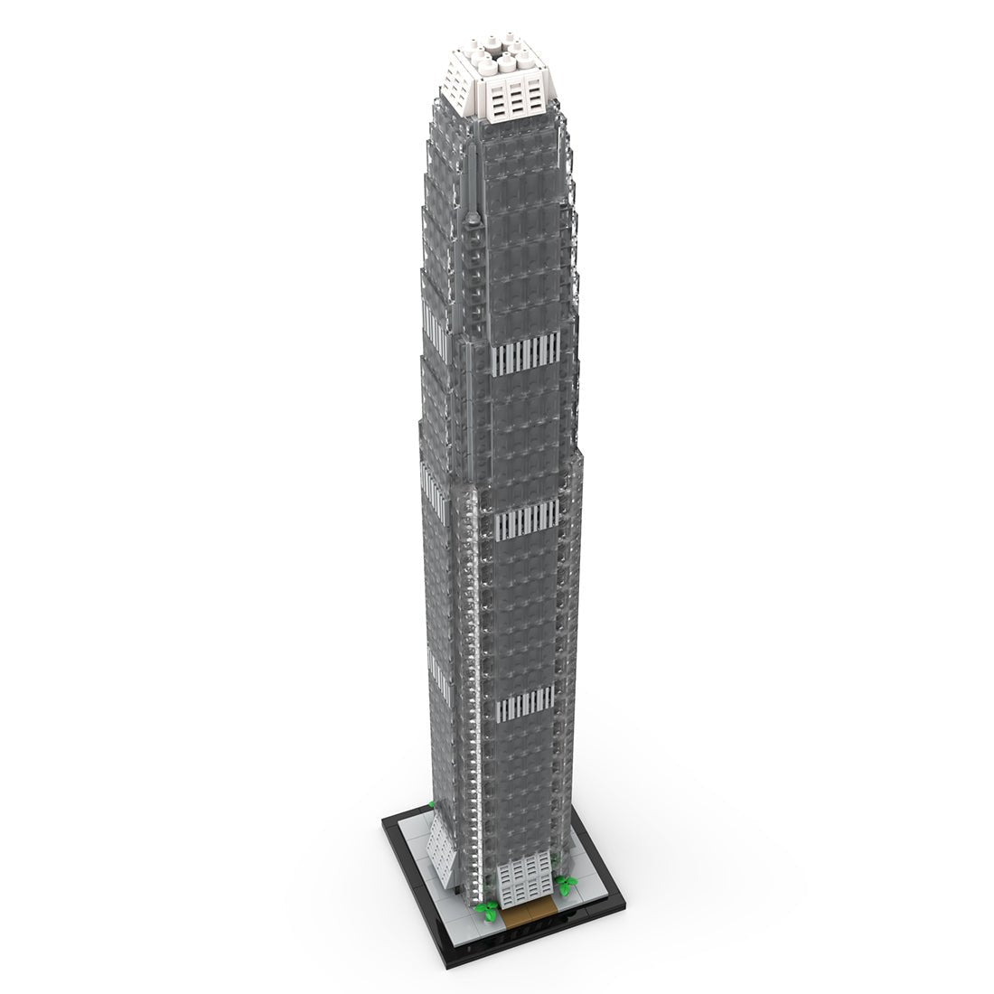 MOC - 153369 Two International Finance Centre 1:800 Scale Hong Kong Klemmbausteine - LesDiy - Klemmbausteine