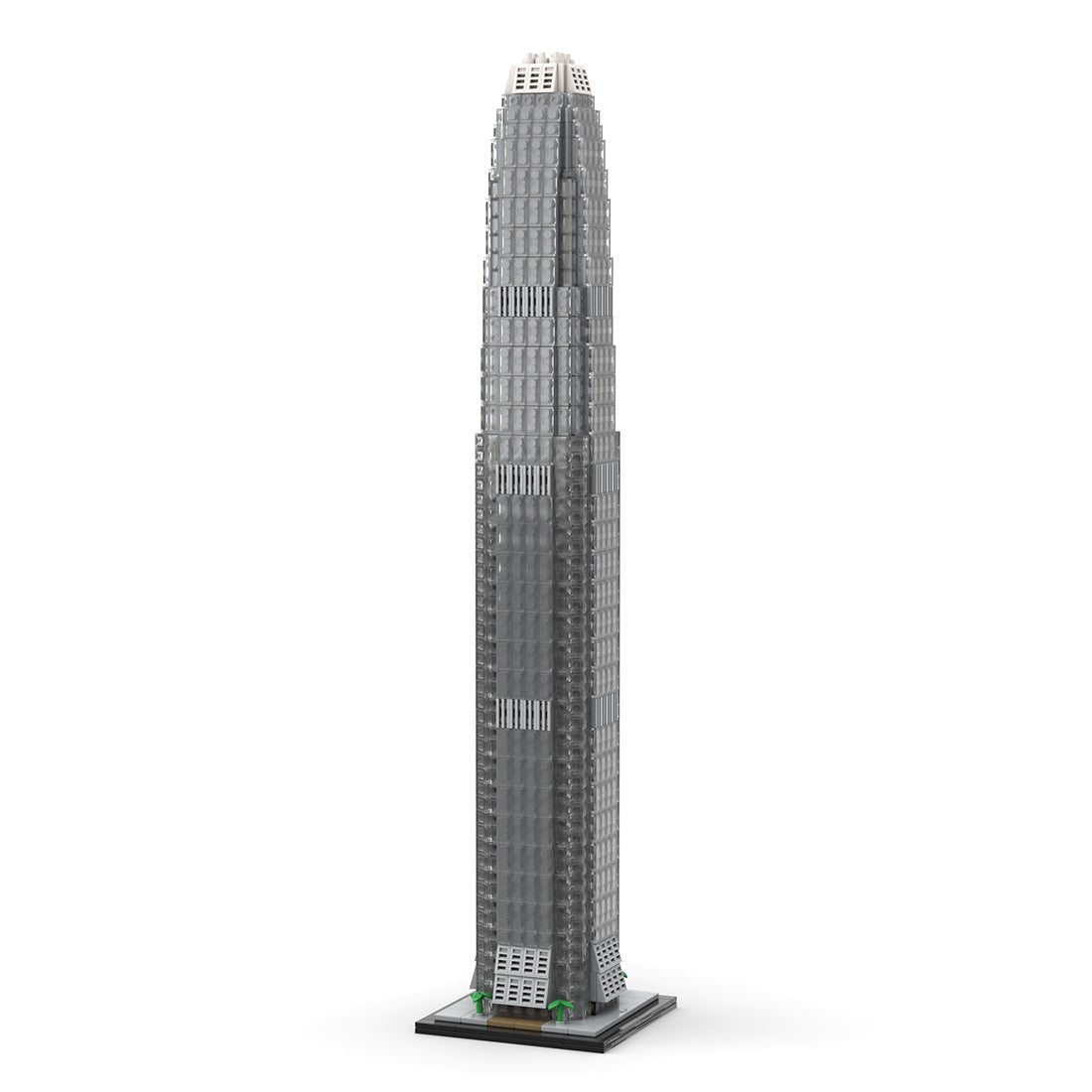 MOC - 153369 Two International Finance Centre 1:800 Scale Hong Kong Klemmbausteine - LesDiy - Klemmbausteine
