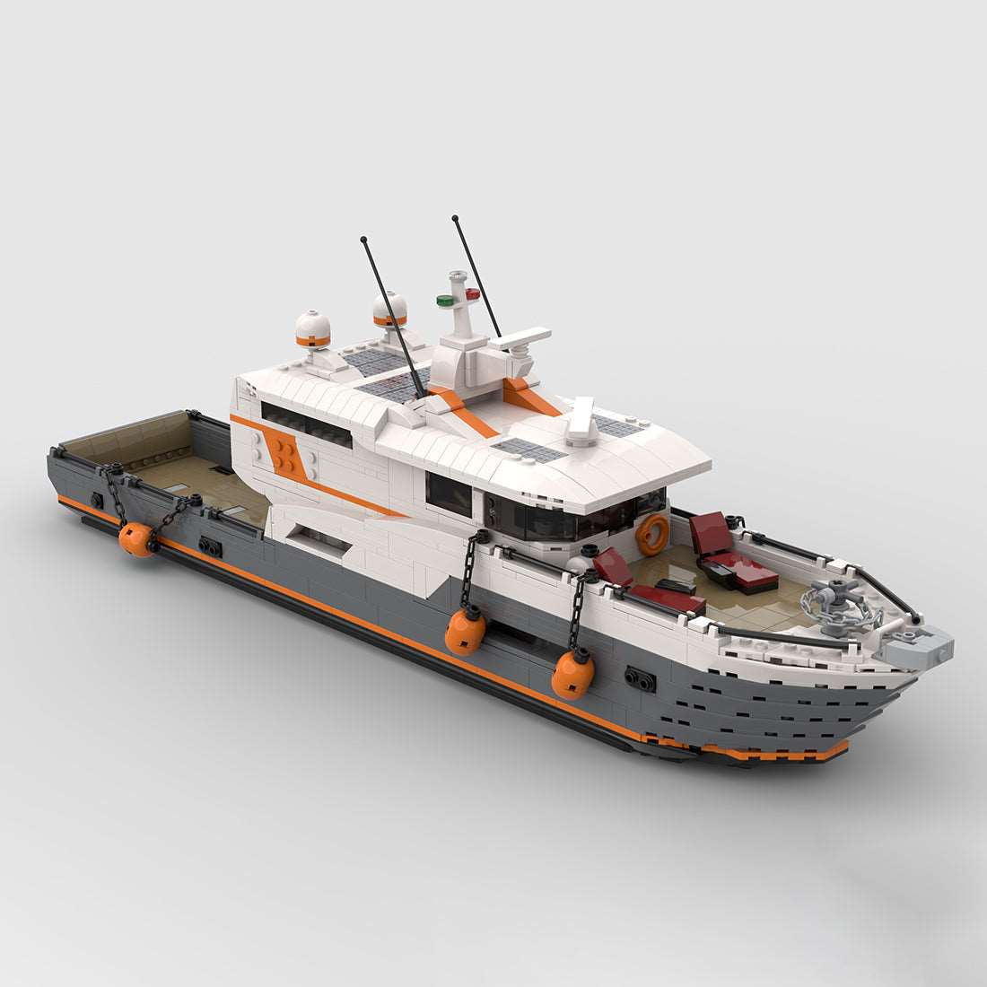 MOC - 155372 Ferry Yacht Klemmbausteine - LesDiy - Klemmbausteine