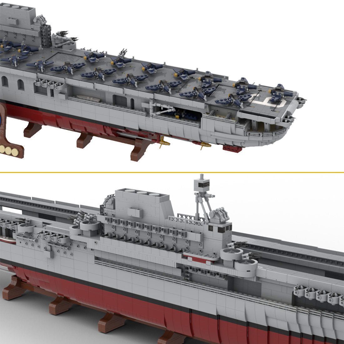 MOC - 15594 USS Enterprise (CV - 6) - LesDiy - Klemmbausteine