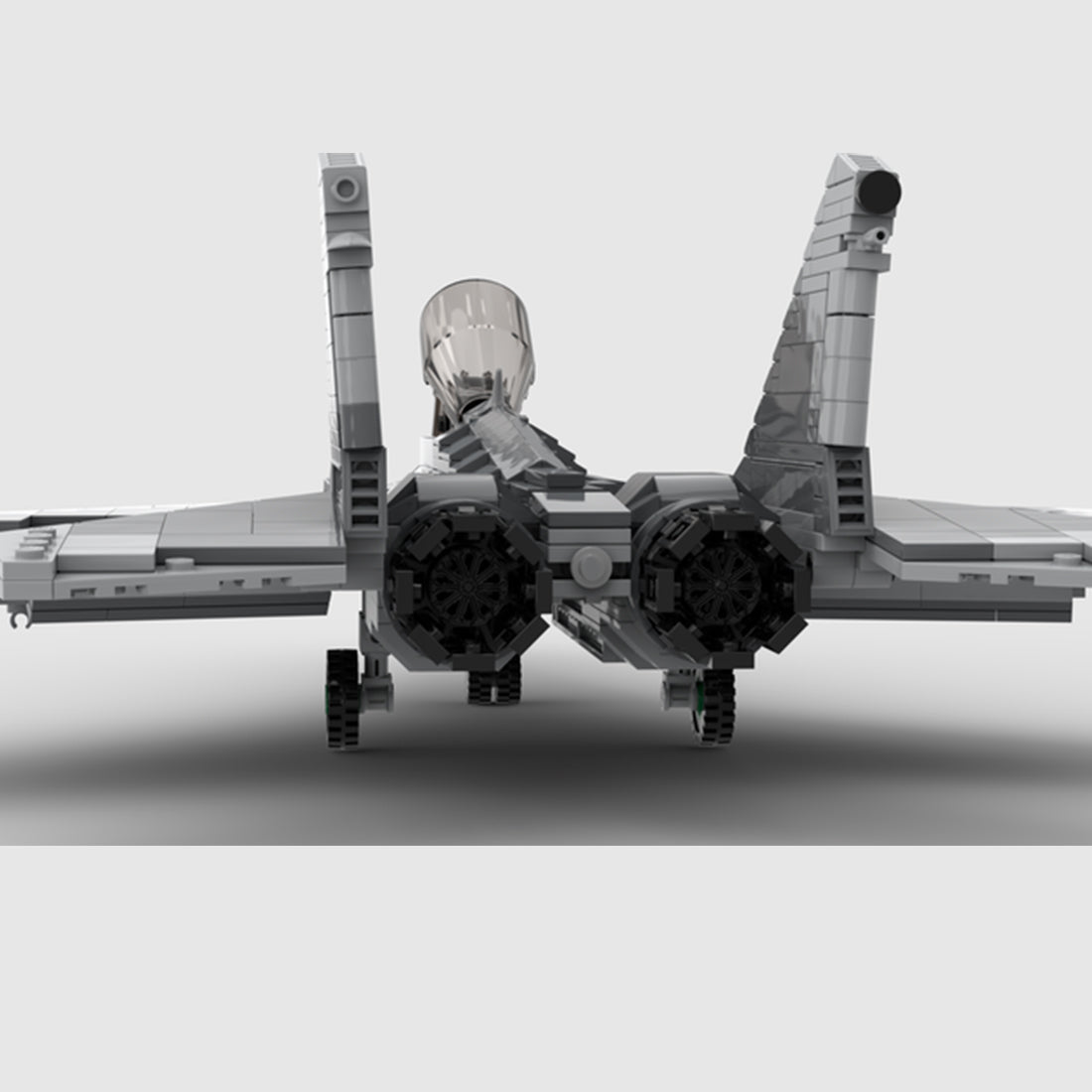MOC - 156324 MiG 29 Militärkampfflugzeug - LesDiy - Klemmbausteine