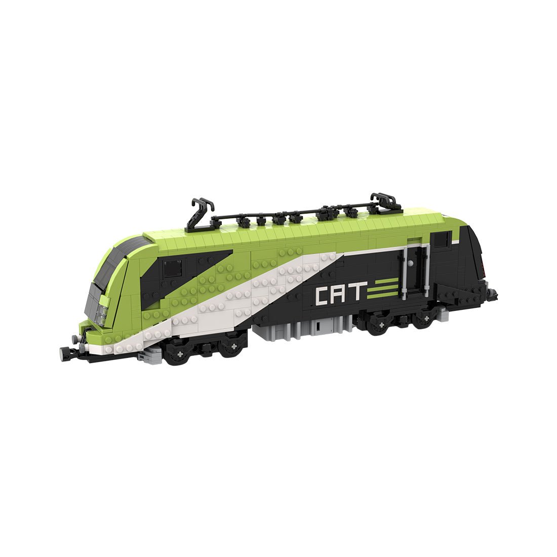MOC - 156337 City Airport Train (CAT) train locomotive Klemmbausteine - LesDiy - Klemmbausteine