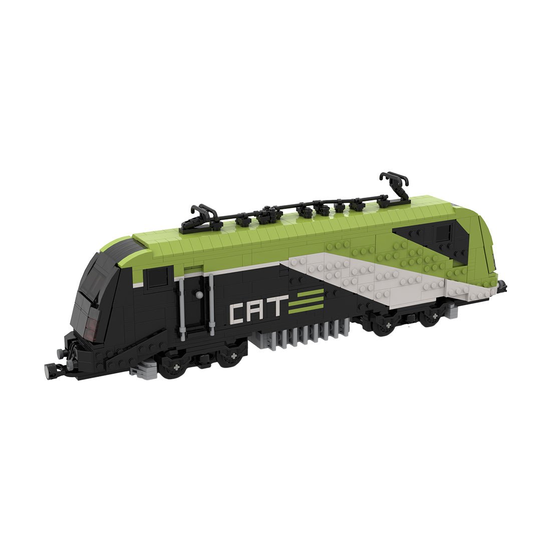 MOC - 156337 City Airport Train (CAT) train locomotive Klemmbausteine - LesDiy - Klemmbausteine