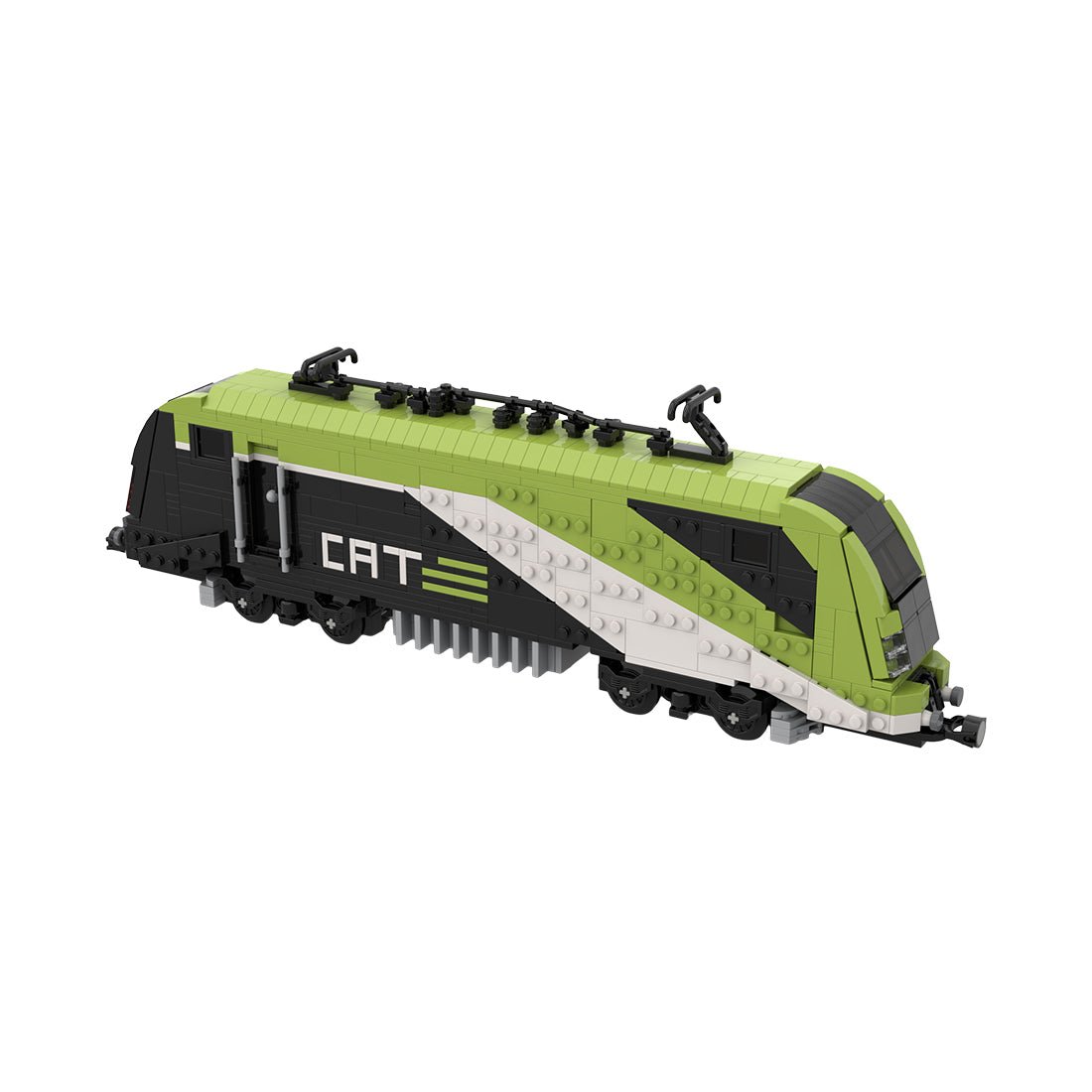 MOC - 156337 City Airport Train (CAT) train locomotive Klemmbausteine - LesDiy - Klemmbausteine