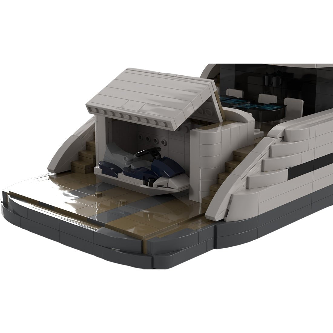 MOC - 157092 Super - Luxusyacht Klemmbausteine - LesDiy - Klemmbausteine